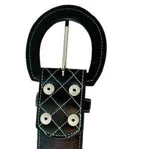 Noble Outfitters Equestrian Classic Quilted Belt Black w/Blue Stitching  sz XL Noble Outfitters | Accessories | Noble Outfitters Equestrian  main image 4